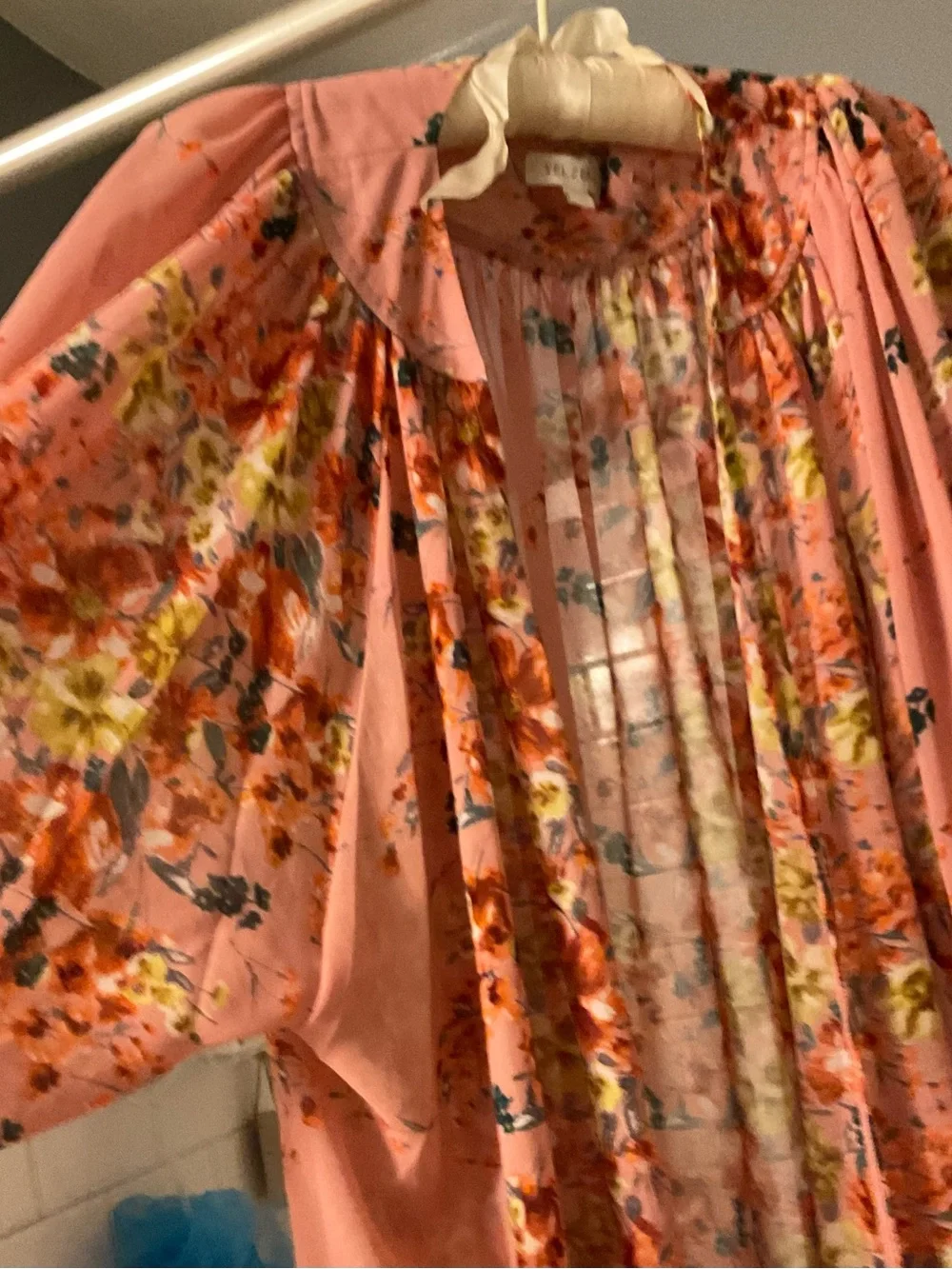 Velzera Pink Floral Lace-Trim Kimono Jacket - Picture 4 of 4
